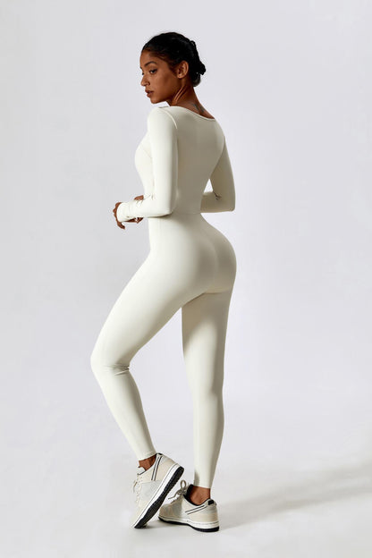 Sophia Jumpsuit - Porcelain White
